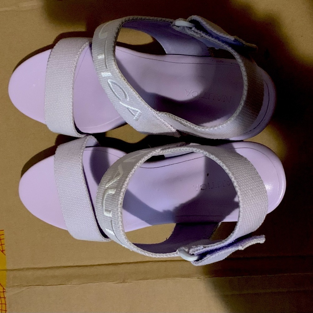 Nautica lilac wedges size 11 - Picture 2 of 5